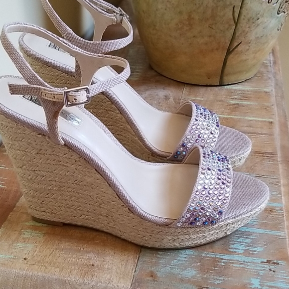 INC 🍑Peach Wedge Sandal - SZ 10 - Picture 4 of 11